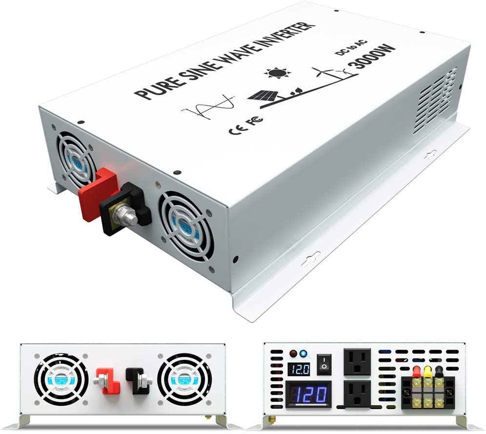 Inverter Pure Sine Wave 60Hz 120V 3000W - 순수 사인파 전력 인버터, 태양풍 발전기
