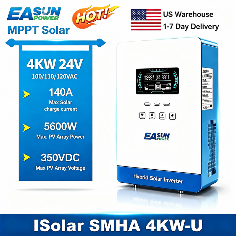 Grid Tie Inverter Limiter 2000W - EASUN POWER 하이브리드 태양광 인버터 4KW
