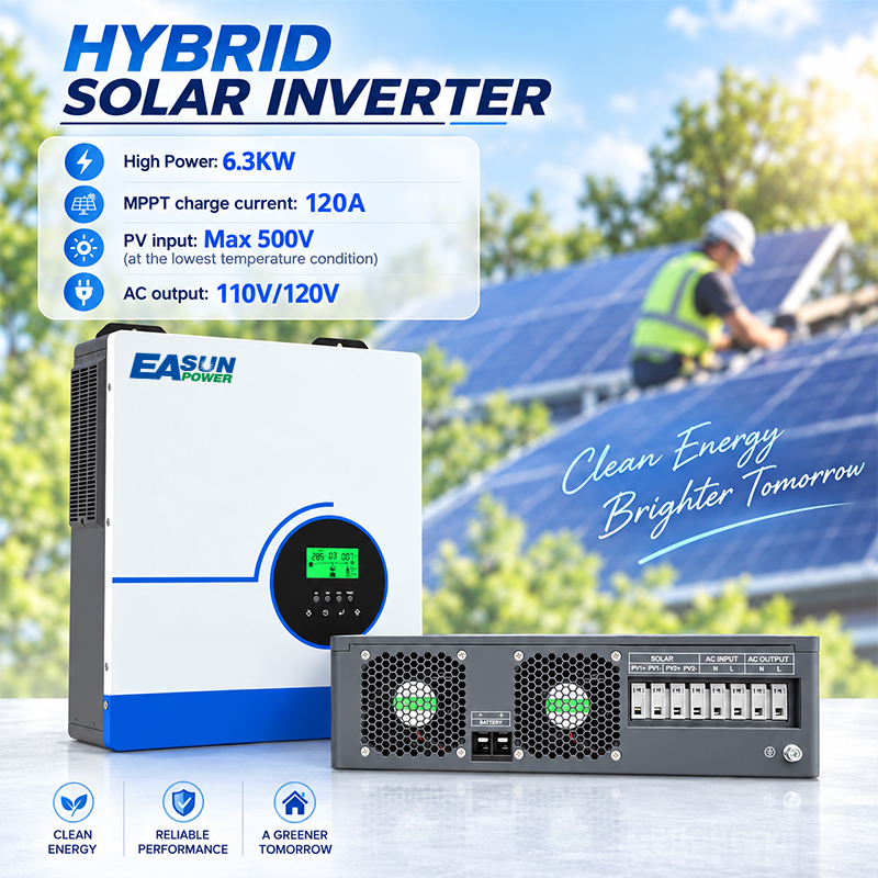EASUN 파워 6.3kW 하이브리드 태양광 인버터,  - Grid Tie Inverter Limiter 2000W 리뷰 및 가격